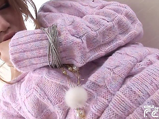 Japanese babe plays with toy and gets pussy fisted by a guy until she squirts like a fountain