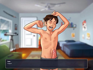 Summertime saga: stepdaughter and stepson caught their stepmother masturbating in her bed ep 43