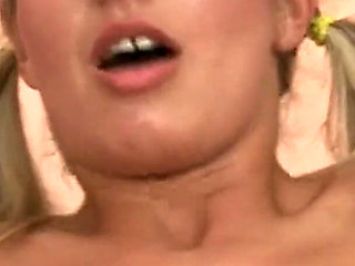 Blonde Babe Facial Cumshot After Rough Pounding