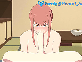 Hentai Artisan: Makima, Chainsaw Man, Black Stockings Footjob, Deepthroat Facefuck, Double Penetration, Gets Fucked Hard