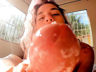 April BigAss Deep Throat Morning Blowjob and Swallow Cum Load