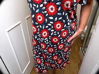 Mrs Mature Feet Dressing - Big Granny Pants 501