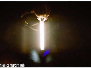 Face fucked under the open sky with ropes and restraints