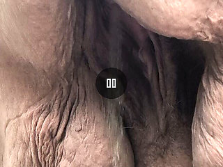 Naughty Maid in the Wood up Close Pisses the Most