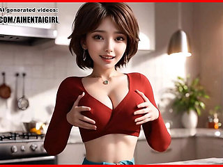 Big Tits Aunt Cass Cosplay Nipple Play Kitchen POV Sex 3D Hentai Uncensored