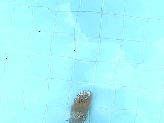 White Nails + Pool = Video for You Lol
