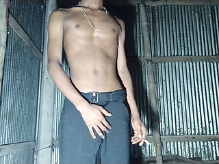 Hot boy jerked big cock with smoking part-1