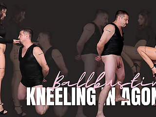 Kneeling in Agony - Ballbusting