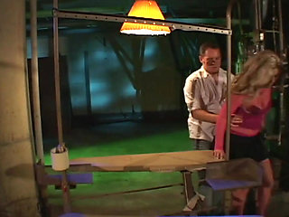 Dirty slut in stocking pounded hard