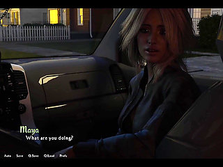 Being a Dik - Blonde Babe Is in the Car After a Hot Thanksgiving