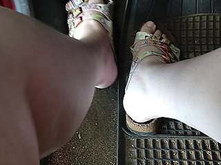 Pedaling with Birkenstock Shoes