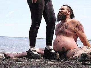 Canadian Couple Rough Sex on Beach - Aggressive CBT Ballbusting & Trampling in HD