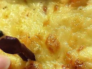 Giantess Pizza Dinner Takes a Wild Turn Tiny Man Becomes the Topping