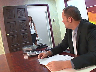 Miley Ann is one busty secretary