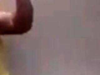 Jerking a big cock in close up