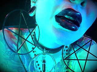 Hallows Eve Gothic Lips - Halloween, Black Lips, Goth, POV, Kisses, Makeup, Lip Gloss