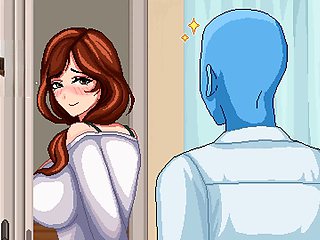 Big tits, hentai gameplay, internal cumshot