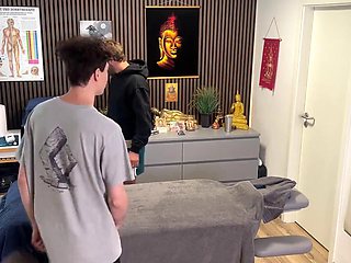 Masseur Jerks Dylan Swatson in Steamy Session