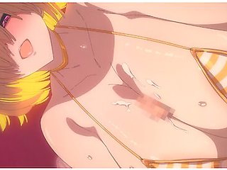 Striped Bikini Eleg Mitchili Big Will Make You Ejaculate Very Thick. Japanese Hentai Anime/titty Fuck/nikke Elegg