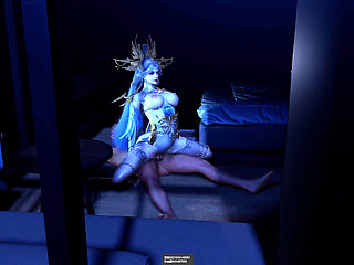 3D Hot Cosplay Model Wearing Sexy Dress Got Her Wet Pussy Fucked so Hard