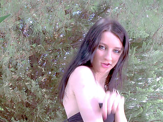 Pauline Cooper: Nice Little Brunette Pauline Cooper Removing Clothes