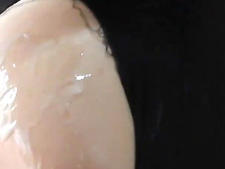 Lots of Cum on My Ass Cheek