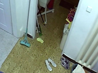 Blonde and Brunette Strip for Steamy Shower Play