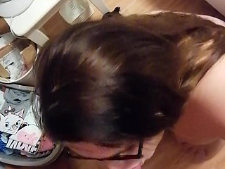 Glasses Teen Blowjob