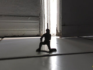 ManPuppy: Shrunken Soldier Captured By Richard Lennox Trapped In A Jar For Nasty Play