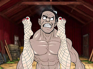 Dirty Barn Fuck: Cheating Housewife Gets Blacked While Cuckold Husband Cooks BBQ - Cartoon Parody