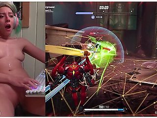 Playing Marvel Rivals With My Friends While I Secretly Masturbate (creampie + Dildo Ride + Spanking)