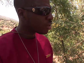 Blonde tourist gets screwed by a huge black cock