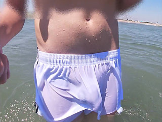 People on the Beach Freak Out When I Get Wet in Shorts