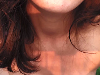 Real Beautiful Sex in Nature in the Middle of the Field with a Cute Brunette Giving a Gentle Blowjob, Ready for Penetration