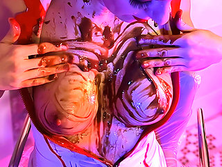 Sissy Licks Chocolate from My Tits to Pussy - Sloppy Food Fetish