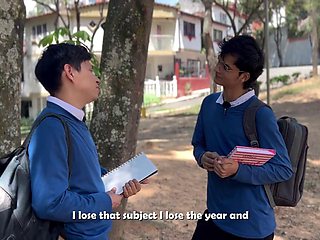 Not only did I help my friend pass his exam but I also fuck him