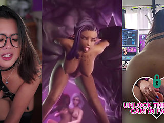 Freaky Hentai Reaction Cute Asian Streamer Goonette Breaks to Pure Overstimulation