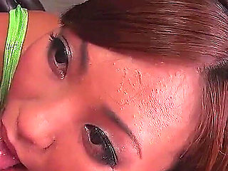 Asian Teen Hikari gives Horny Big Dick Blowjob