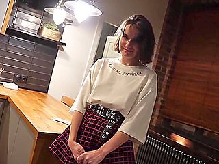 Russian Cleaner Girl Seduced To Clean Naked And Give Bj For Money