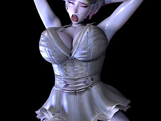 3D Huge Boobs Cosplay Model Got Her Asshole Fucked so Hard