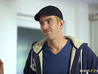 Blonde MILF Elicia Solis Raids the Kitchen Before Dropping to Her Knees to Suck Danny D
