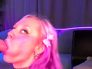 Sexy amateur blonde blowjob amp cumshot HD