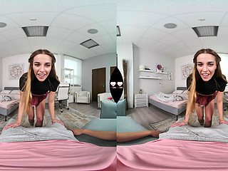 Nasty gf Eveline Dellai will play with your dick