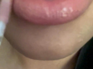 Nude Lipgloss Lip Fetish, Lip Worship, Femdom