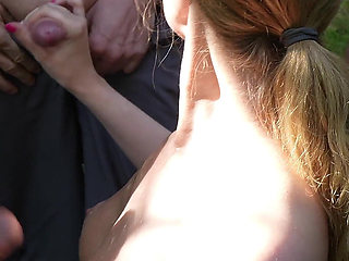 Bukkake at Biker Meeting with Teen Biker Girl Ends in Escalation