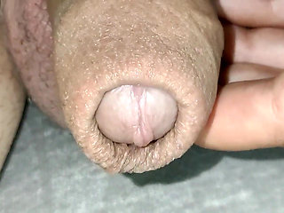 Cheesy Cock Close up and Body Shaking Orgasm