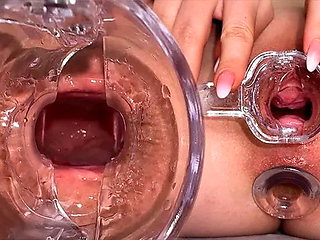 Look Inside My Tight Asshole. Anal Speculum. Opened Holes Orgasm