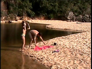 Latina hottie takes cock in the ass on the beach