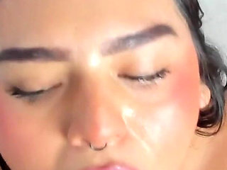 Curvy Girl and Huge Natural Tits Only to Get a Deep Throat on Your Penis