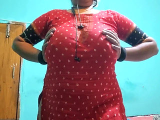 Close-up showing my big tits and masturbating with my fingers